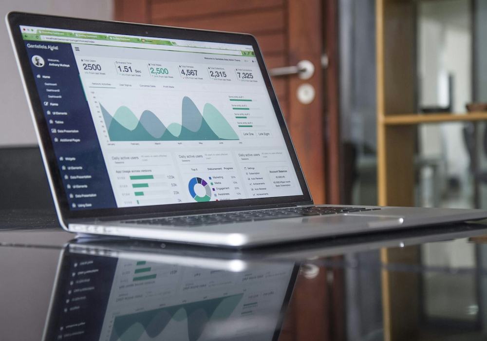 Analytics dashboard showing data and performance insights